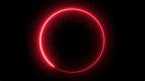Free Circle Shape Glowing Neon Lines In Loop Animation By Motion Made
