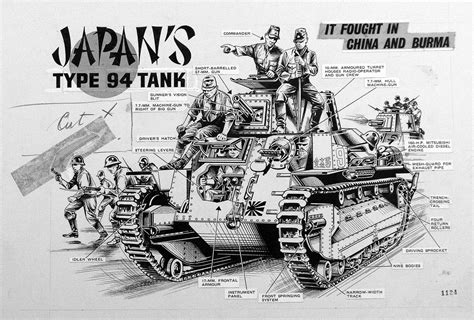 Japan Type 94 Tank Original By Peter Sarson At The Book Palace