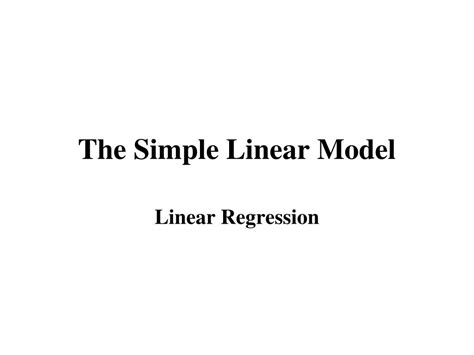 Ppt The General Linear Model Powerpoint Presentation Free Download