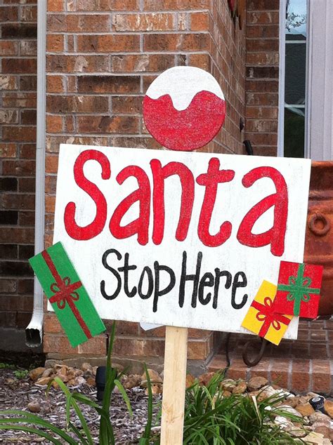 Santa Stop Here Sign Free Personalization By Wildewoodtreasures 4500