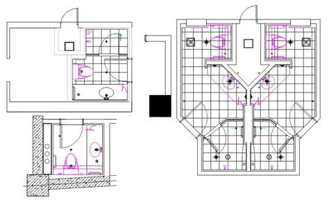 Bathroom Plan And Section Plan Autocad File Cadbull Vrogue Co