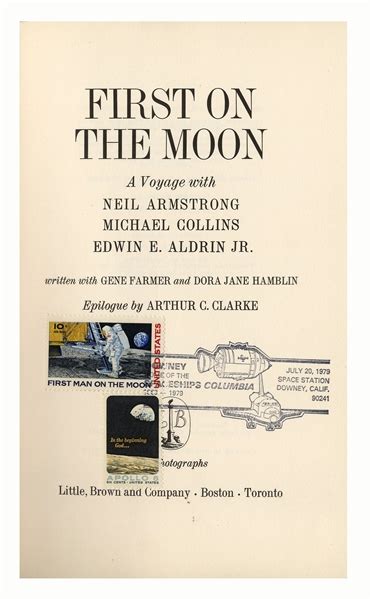 Lot Detail Apollo 11 Crew Signed First Edition Of First On The Moon