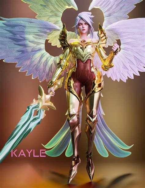 Artstation League Of Legends Kayle Rigged Resources