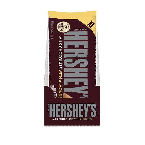 Hersheys Milk Chocolate With Almonds Xl Candy Bars 425 Oz 12 Pack