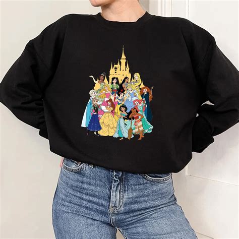 Disney Princess Sweatshirt Princess Squad T Shirt Womens Etsy