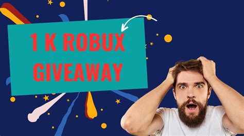 1 K Robux Giveaway Youtube
