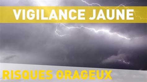 Le finistère présente notamment des risques de fortes rafales de vents, de grêle et de pluie qui pourraient provoquer des inondations. Vigilance jaune ORAGES | Ville de Fleury-sur-Orne