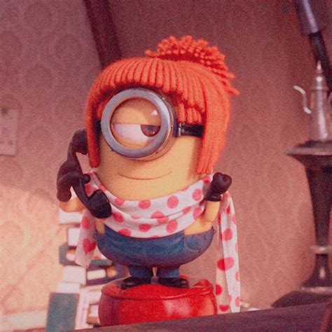 Cute Minion Sitting On Red Object
