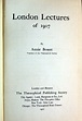 London Lectures 1907 – Annie Besant (1907) (1st edition) – GOHD Books