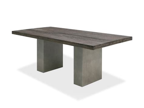 Modrest Renzo Modern Oak And Concrete 79 Dining Table