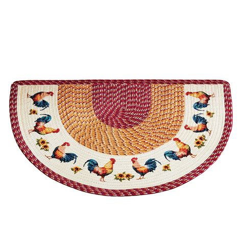 And when it comes to your kitchen, target's kitchen rug collection has got your floor covered! Braided French Country Rooster Slice Accent Rug - Decor ...