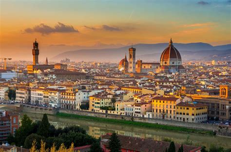 Sunset View Of Florence And Duomo Italy Paulusma Reizen
