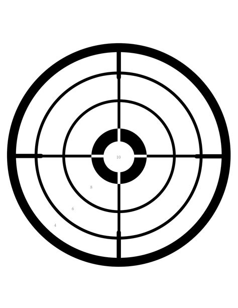Free Targets Printable Printable Shooting Targets 85 X 11 Calendar