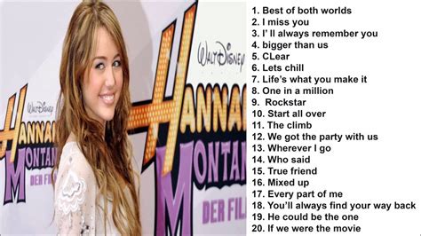 Hannah Montana Songs Top 20 Most Adored Songs Youtube