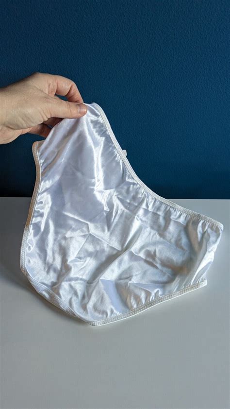 vintage glossy liquid satin hipster panties unbranded size 7 shiny white nwt y2k ebay