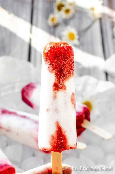 Coconut Raspberry Popsicles The Endless Meal