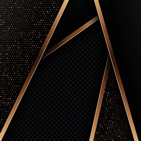 Abstract Background With Black And Gold Design Vector Art At