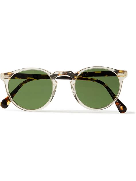 Oliver Peoples Gregory Peck Round Frame Acetate Sunglasses Oliver Peoples