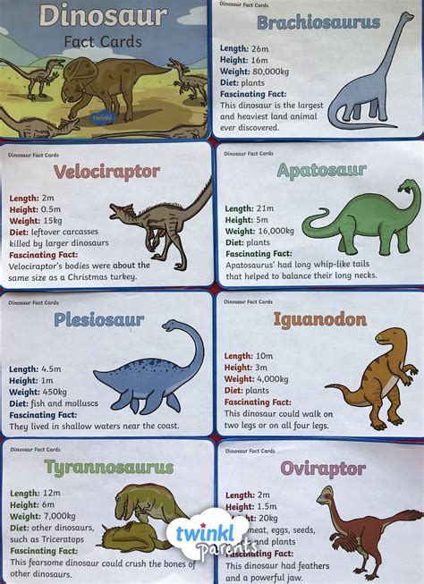 Printable Dinosaur Cards