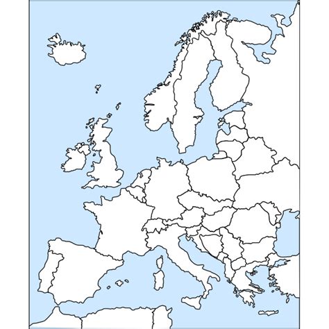 Europe Map Outline Png Europe Clipart Continent Europe Continent Images