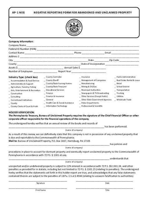Pa Form Unclaimed Fill Out And Sign Printable Pdf Template Signnow