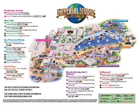 Printable Map Universal Studios Orlando