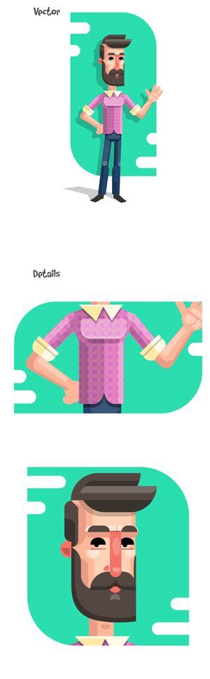 100 Great Flat Character Design Inspiration Examples Graphicmama Character Design