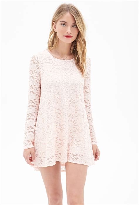 Lyst Forever 21 Contemporary Lace Babydoll Dress Youve Been Added To