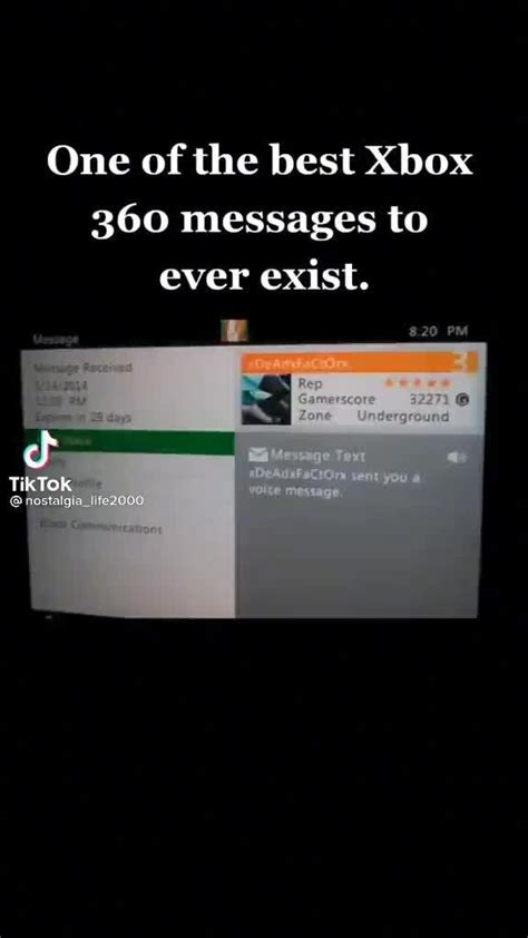 One Of The Best Xbox 360 Messages To Ever Exist Pm Tiktok Ifunny