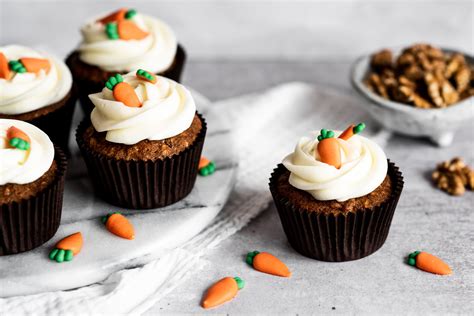 Carrot Cupcake With Cream Cheese Icing Baking Mad