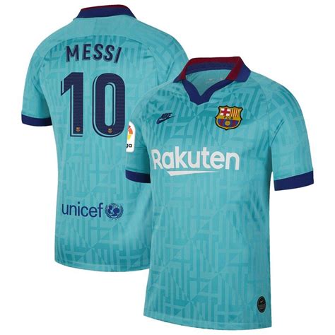 Mens Nike Lionel Messi Blue Barcelona 201920 Third Replica Stadium
