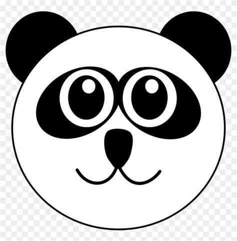 Download Panda Head Cute Cartoon Bear Png Image Panda Face Clipart