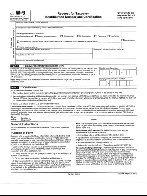 Fillable Printable W 9 Form Printable Forms Free Online