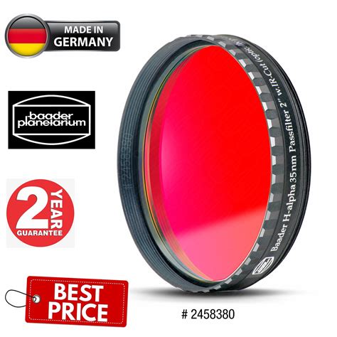 Baader H Alpha 35nm Ccd Filter 2 Inch Optically Polished