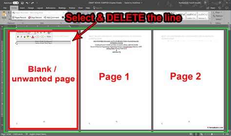 How To Delete A Blank Page Or Page Break In Microsoft Word Lensakami