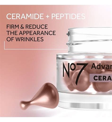 No7 Advanced Ingredients Ceramide And Peptides Facial Capsules 30s