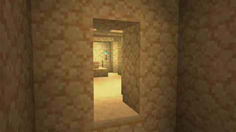 Minecraft Secret Room In Desert Pyramid Youtube