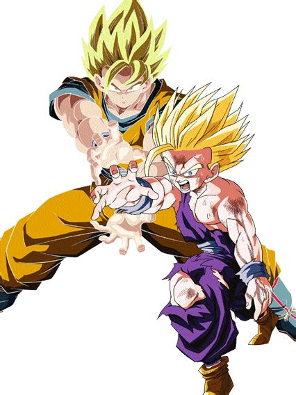 Maybe you would like to learn more about one of these? Father-Son Kamehameha render Dokkan Battle by maxiuchiha22 on DeviantArt in 2020 | Anime ...