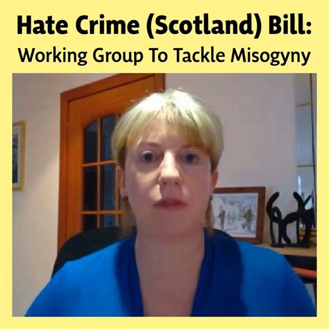 Working Group To Tackle Misogyny 📢 At The Justice Committee Of The Scottish Parliament This