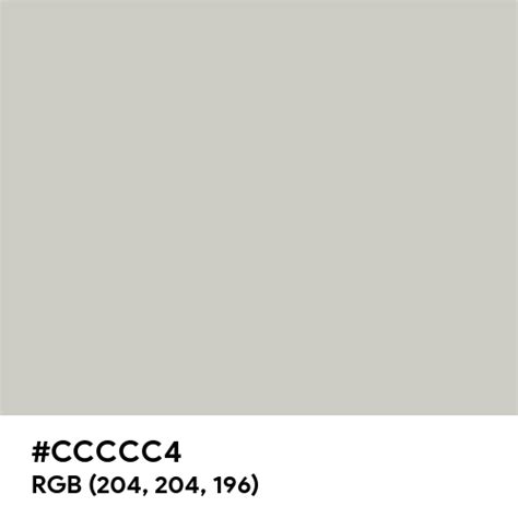 Pastel Grey Color Hex Code Is Ccccc4
