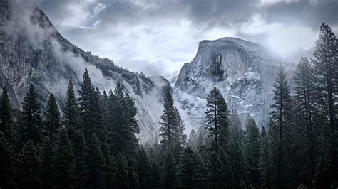 K Yosemite Mountains Wallpaper HD Nature Wallpapers K Wallpapers Images Backgrounds Photos And