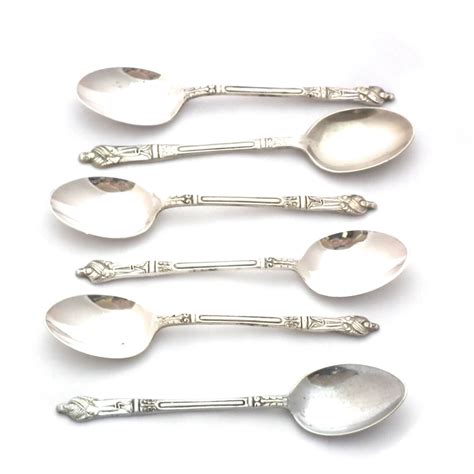 Set Of 6 Apostle Tea Spoons Epns Spoon Sugar Spoon Religious Monk