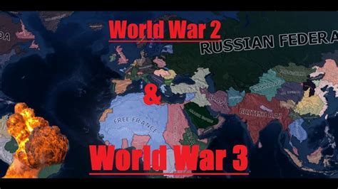 World War 2 And 3 Timelapse Hearts Of Iron 4 Youtube