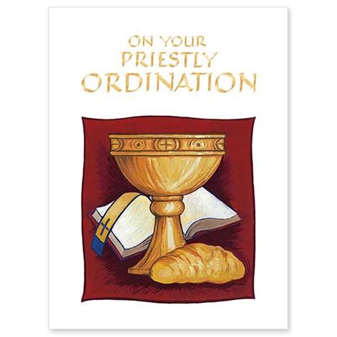 On Your Priestly Ordination Ordination Congratulations Card