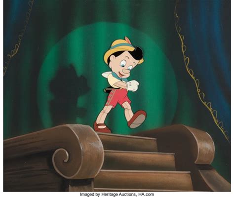 Pinocchio No Strings Production Cel And Painted Background Walt Disney
