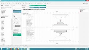 Making A Barbell Dna Chart In Tableau With Nba Data Youtube