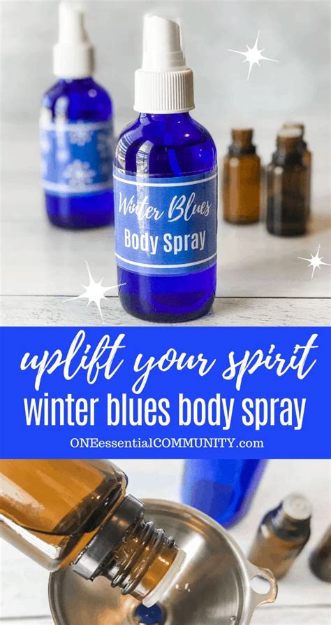 Winter Blues Body Spray Essential Oil Perfumes Recipes Diy Essential