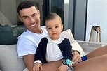 Cristiano Ronaldo Cuddles 9-Month-Old Baby Daughter Bella in Cute Photo ...