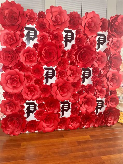 What products and services does the home depot offer to kitchen remodelers shopping at the san bernardino store? Step and Repeat Red Floral Wall-8'h x 8'w-ON SALE $4,800 ...