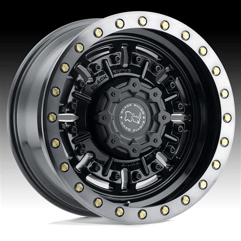 Black Rhino Abrams Matte Gunmetal Custom Truck Wheels Abrams Black